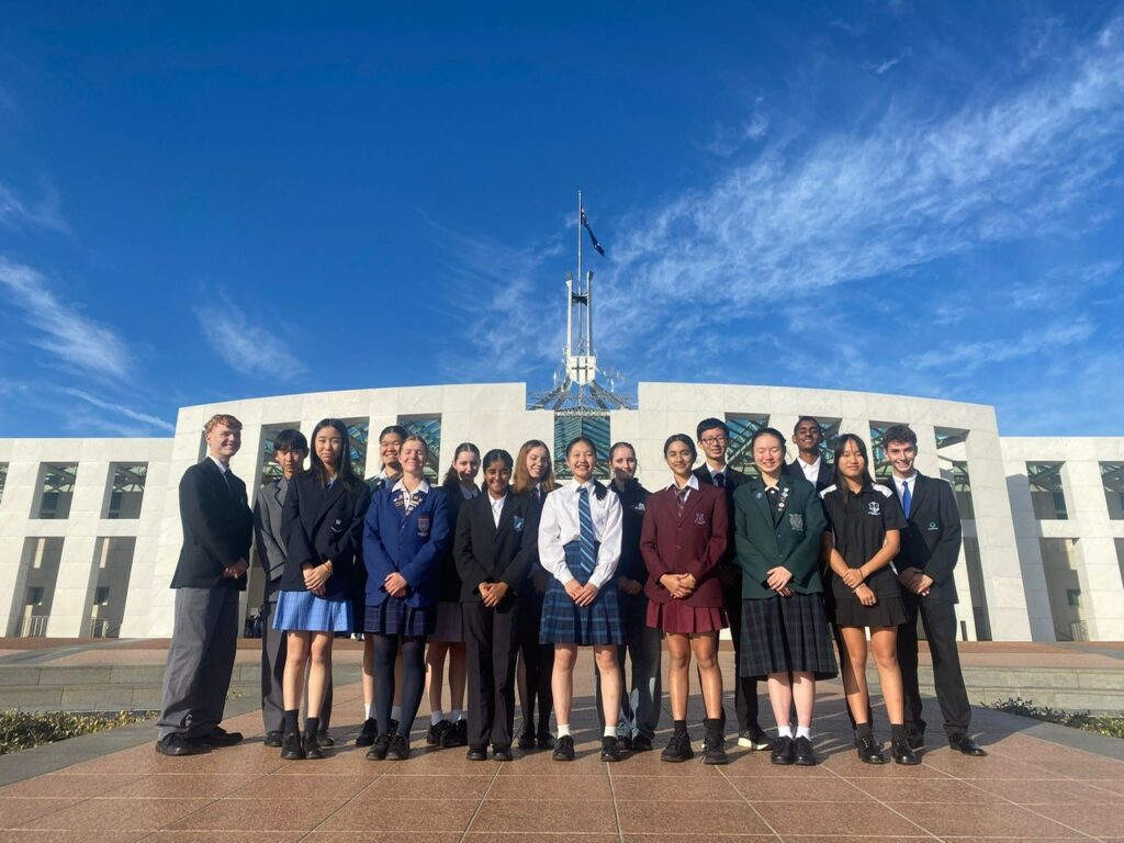 Simpson Prize 2026 - Group outside Australian Parliament House